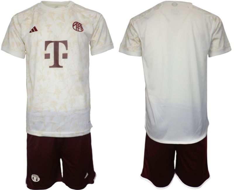 Men 2023-2024 Club Bayern Munich away white blank Soccer Jersey->other club jersey->Soccer Club Jersey